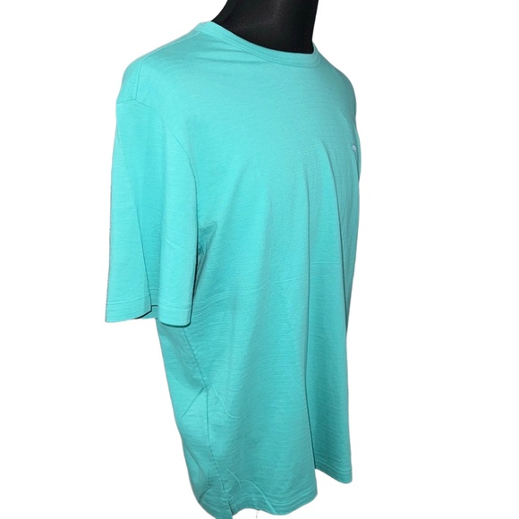 Tommy Bahama NWT Cotton Marlin Logo Short Sleeve T-Shirt in Cabo Teal-Size Large - Picture 4 of 8